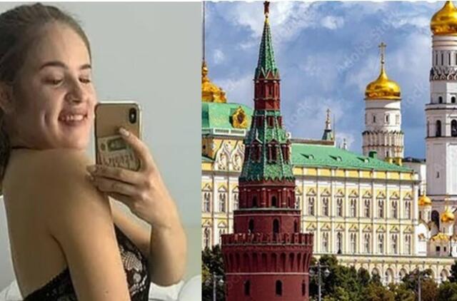  20-metė aktorė Kremliaus fone apnuogino savo sėdmenis ir sėdo už grotų