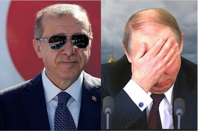  Erdoganas atšaukė spaudos konferenciją su Putinu