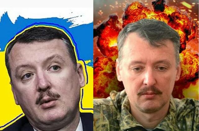 Teroristas Girkinas pasiūlė perdažyti Kremlių geltona ir mėlyna spalvomis