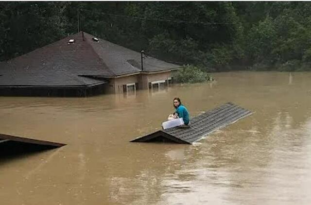 JAV Kentukio valstiją užklupo didelis potvynis: jau žuvo 28 žmonės