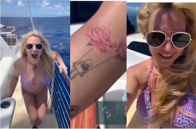 Britney Spears laive demonstruoja pikantiškus vaizdus