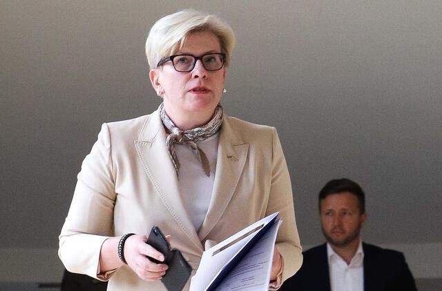 Premjerė pateiks prezidentui kandidatą į krašto apsaugos ministrus