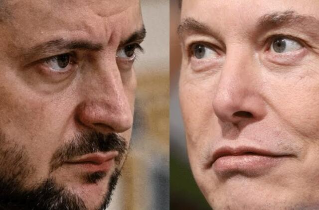  Volodymyras Zelenskis ir Elonas Muskas