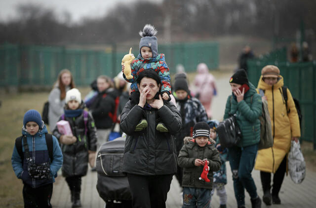 Nepaisant prognozių dėl pabėgėlių iš Ukrainos šuolio žiemą, atvykstančiųjų skaičius mažėjo