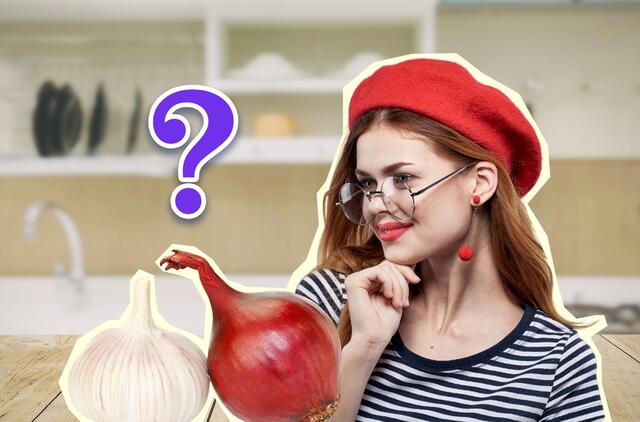 Taip prancūzų šeimininkės laiko svogūnus ir česnakus