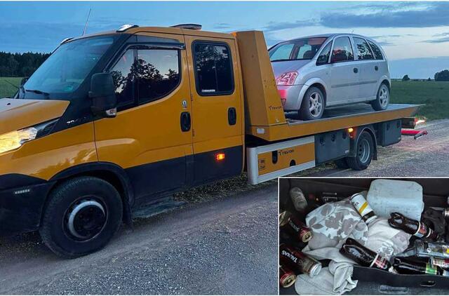 Girtas vairuotojas su Opel Meriva