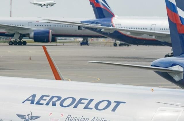 Rusijos "Aeroflot" lėktuvai dėl sankcijų skraido be stabdžių