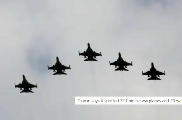 Netoli Taivano pastebėti 55 Kinijos karo lėktuvai