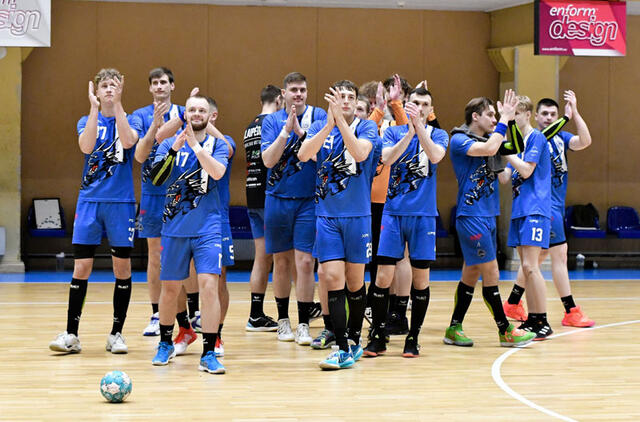 VIENVALDŽIAI LYDERIAI. Klaipėdos „Dragūno“ rankininkai šį Lietuvos rankinio lygos sezoną nepatyrė nė vieno pralaimėjimo. RK „Dragūnas“ nuotr.