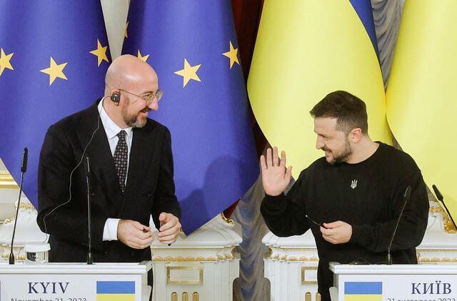 ES tarybos pirmininkas Charlesas Michelis perspėjo Ukrainą