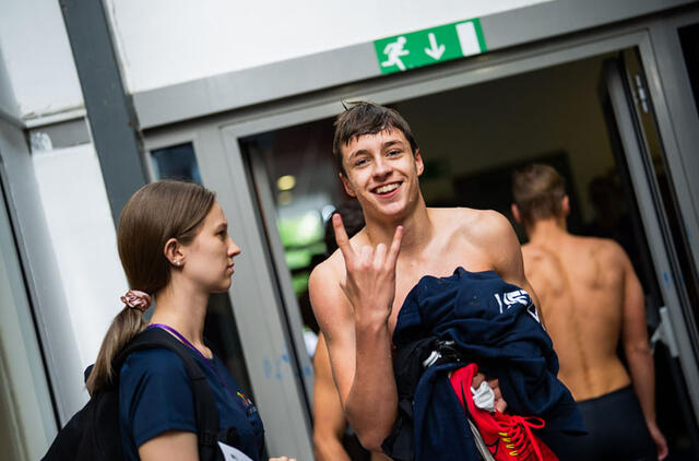 ŠAUNUOLIS. Mantas Kaušpėdas - Lietuvos rekordininkas.  Ltuaquatics.com nuotr.