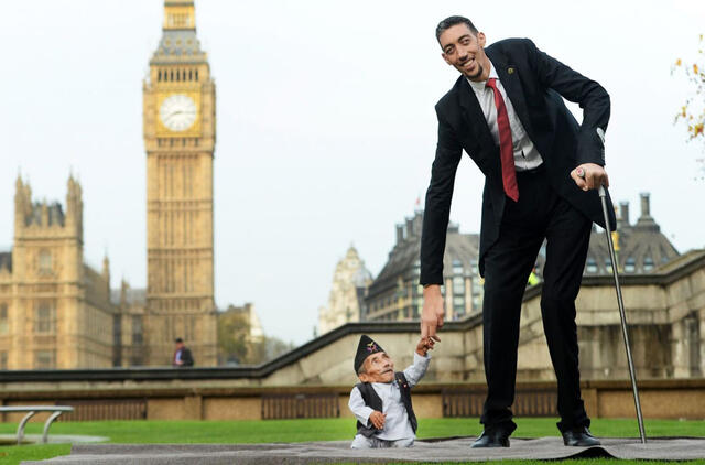 aukščiausias ir žemiausias žmogus