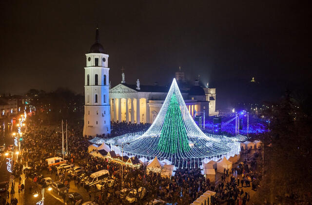 kalėdinė eglė Vilniuje