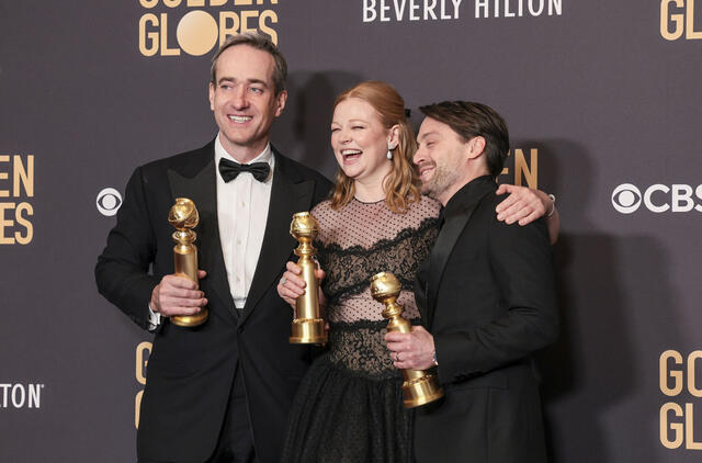 Paskelbtas 2024 metų „Auksinių gaublių“ laimėtojų sąrašas. Matthew Macfaydenas, Sarah Snook ir Kieranas Culkinas