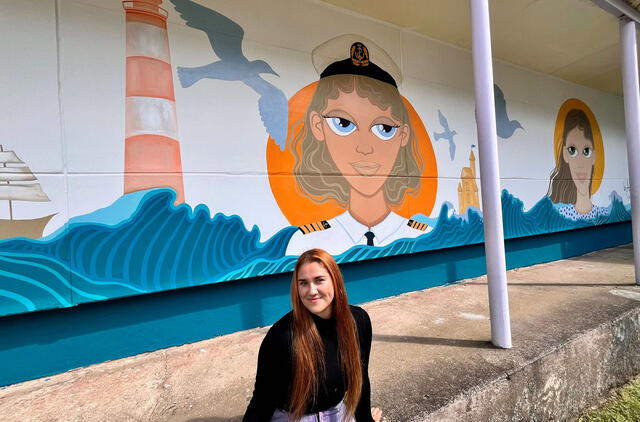 Freską jūriniais motyvais