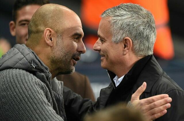 Jose Mourinho ir Pepas Guardiola