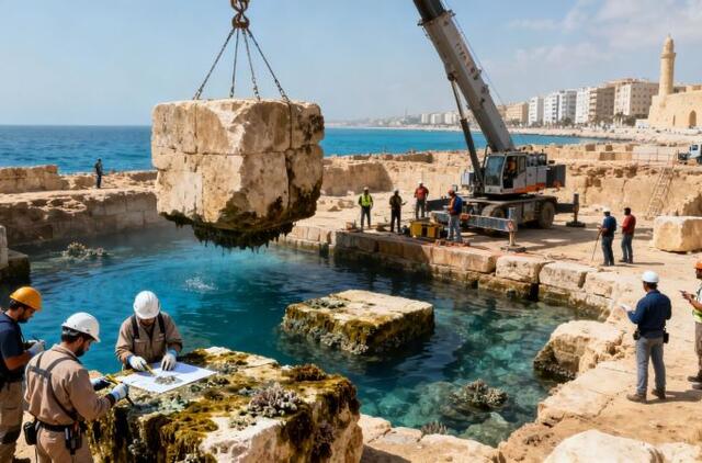 Aleksandrijos švyturio liekanos