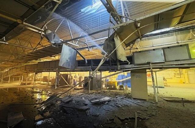 Rusijos raketų smūgis JAV korporacijos „Mondelez“ gamyklai