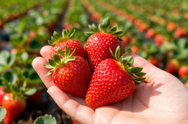 Ne braškės, o sodininko laimė