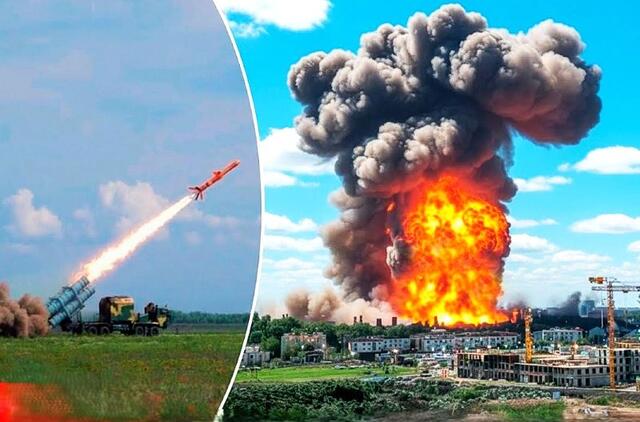 Ukrainoje pagamintas Ilgasis Neptunas atakuoja Rusiją