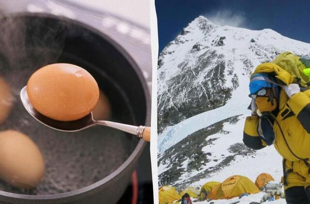 Ar įmanoma išvirti kiaušinį Everesto viršūnėje
