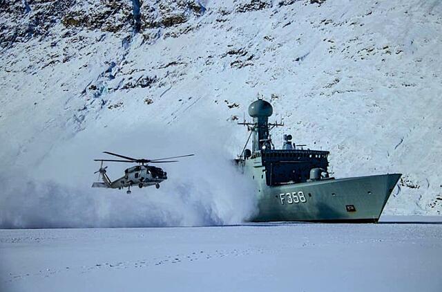 Danijos pajėgos sėkmingai evakavo JAV povandeninio laivo įgulos narį