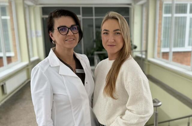 KUL gydytoja Vaida ir pacientė Viktorija 