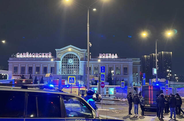 Per sprogimą Maskvos traukinių stotyje žuvo policijos pareigūnas