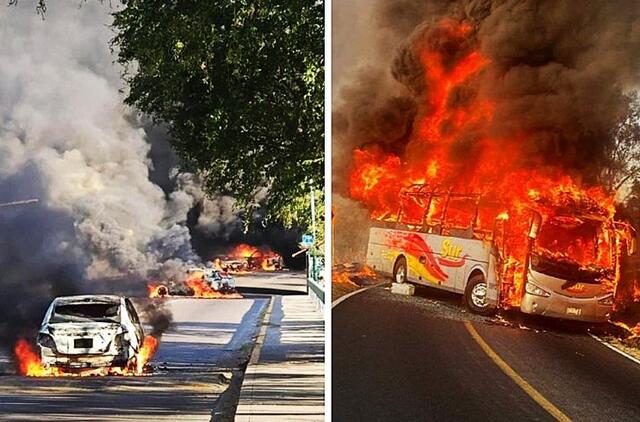 Chaosas Meksikos gatvėse