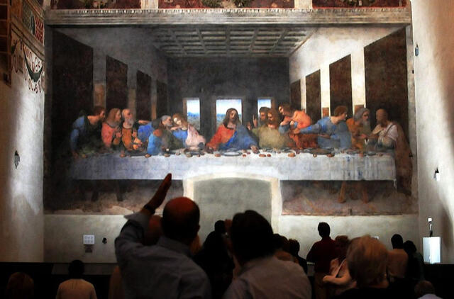 Milane apribotas priėjimas prie Leonardo Da Vinči „Paskutinės vakarienės“, bet ne visiems