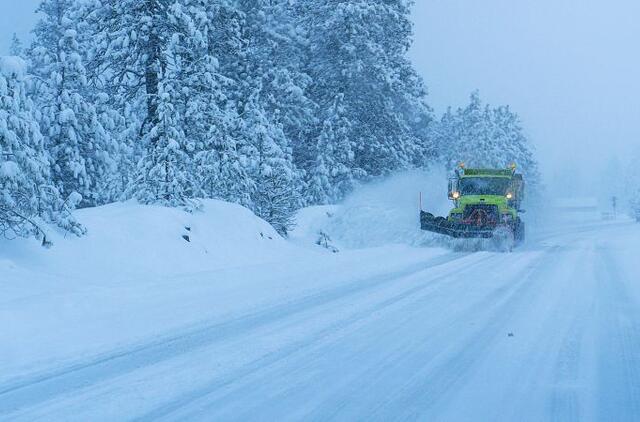 Šaltis sukaustė Lietuvą
