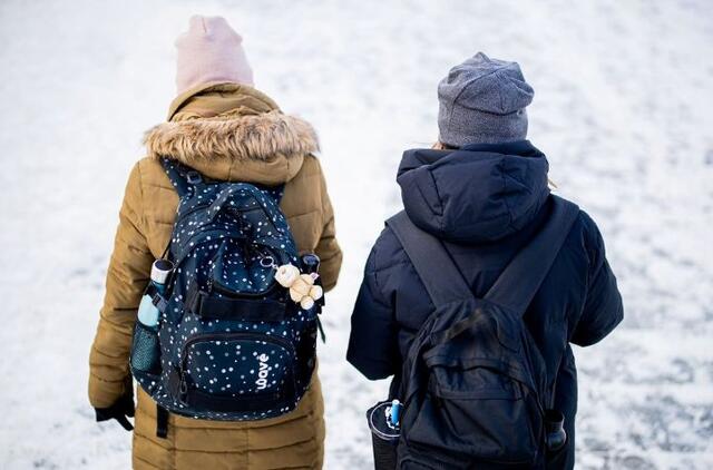 Pamokos dėl šalčio kai kur atšauktos