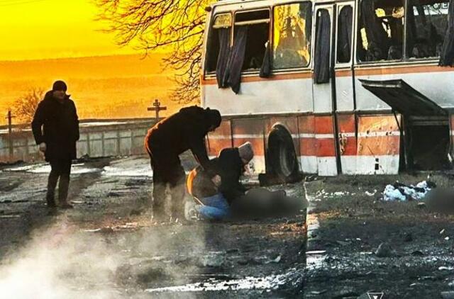 Rusijos taikiniu tapo tarnybinis kalnakasių autobusas