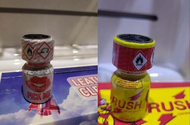 „Aistros“ parduotuvėse, sandėlyje pareigūnai rado skysčių su psichotropinėmis medžiagomis