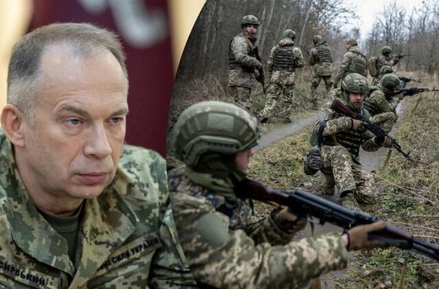 Ukrainos ginkluotųjų pajėgų vyriausiasis vadas Aleksandras Syrskis 