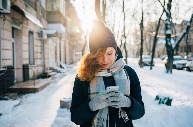 Šaltis, išmanusis telefonas