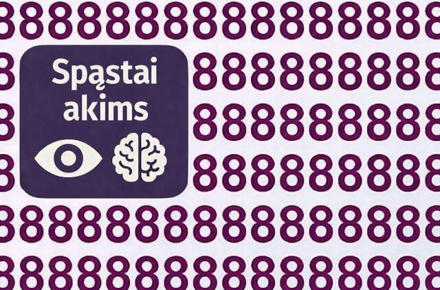 Vizualinis testas, kuris klaidina