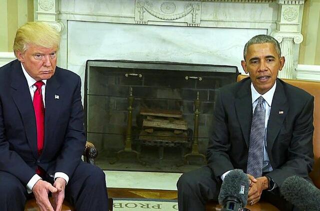 Donaldas Trampas ir Barakas Obama