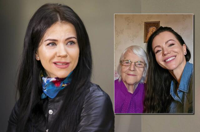 Aistė Pilvelytė su močiute