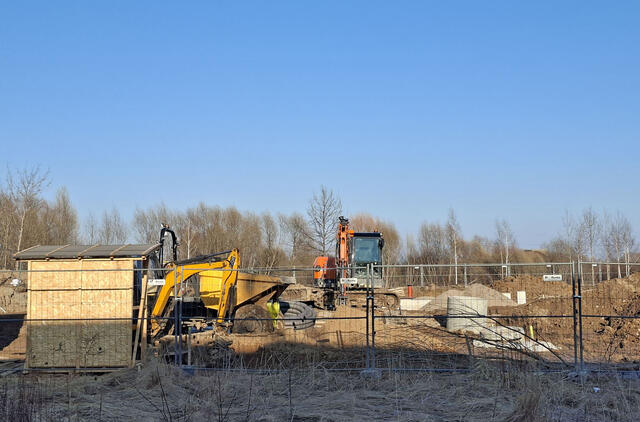 Vilkijos gatvėje jau vyksta naujo socialinio būsto statybos darbai.