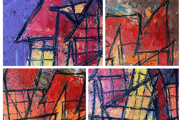 E. Žvaigždino darbų koliažas