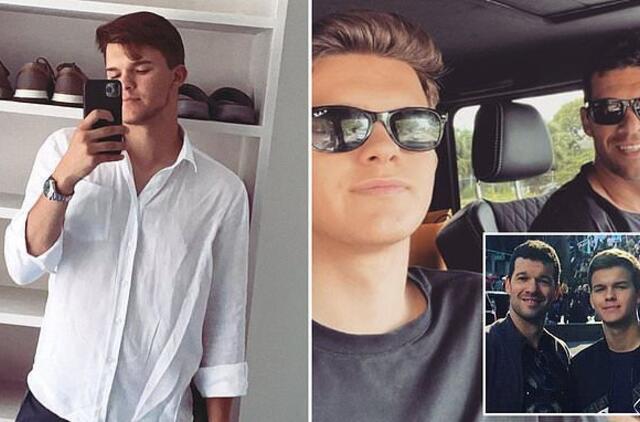 Emilio Ballackas kartu su tėčiu Michaelu