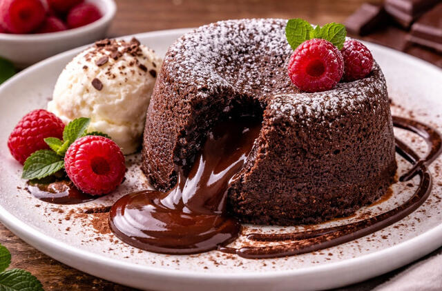 Šokoladinis fondanas per 15 minučių: desertas su siurprizu viduje