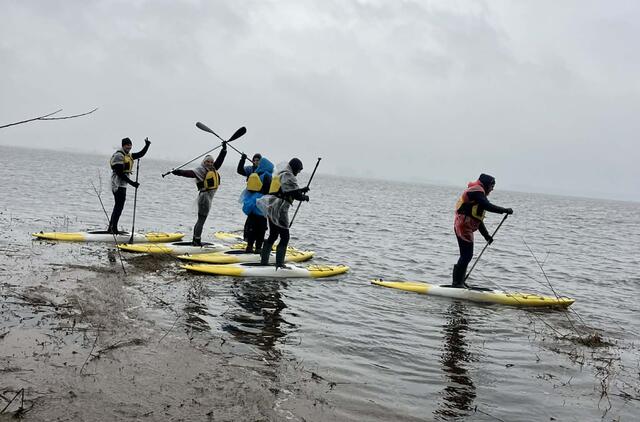 Potvynis Pamaryje irklentės