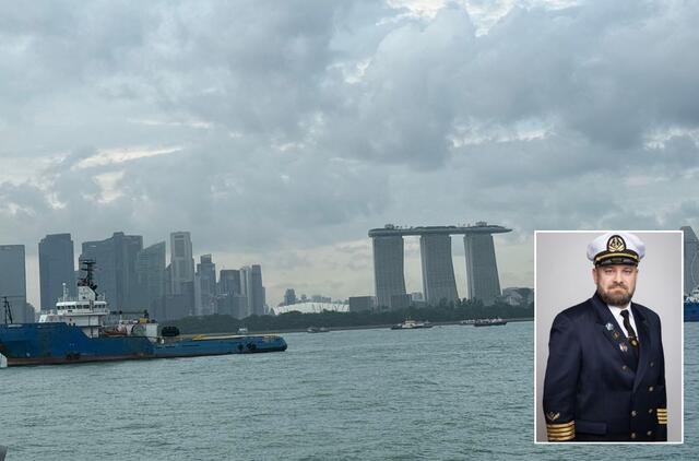 Laivą, kurį reikėjo parplukdyti savininkui į Europą, Romas Karmazinas priėmė Singapūre