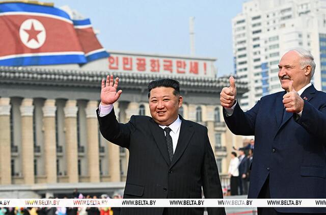 Aliaksandras Lukašenka Šiaurės Korėjoje