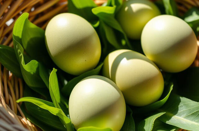 Kiaušiniai prabangesni už malachitą