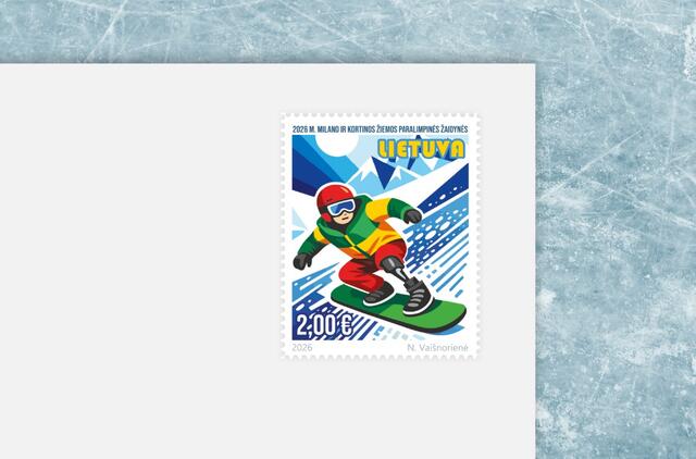 Pašto ženklas 2026 m. Milano ir Kortinos žiemos paralimpinės žaidynės