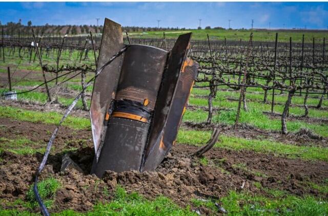 Iš Irano paleistos raketos dalis