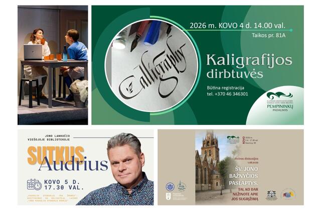 Renginiai Klaipėdoje ir aplink: ką veikti artimiausiomis dienomis